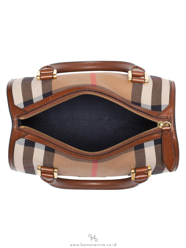 BURBERRY Bridle House Check Medium Chester Dark Tan