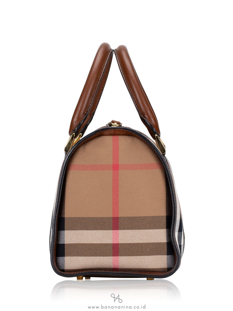 BURBERRY Bridle House Check Medium Chester Dark Tan