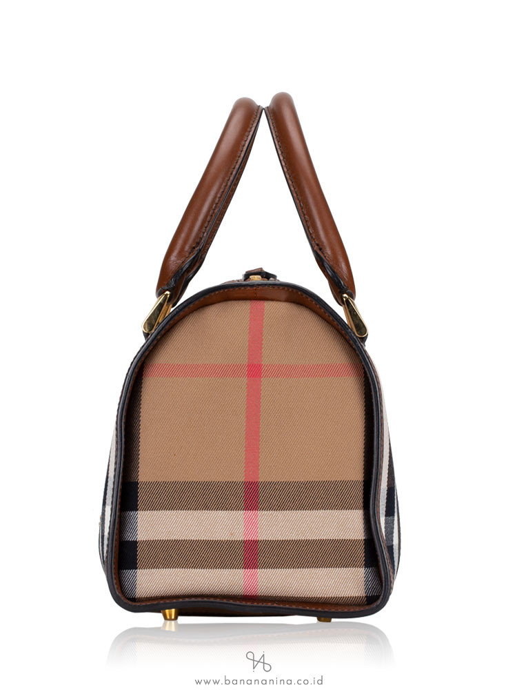 BURBERRY Bridle House Check Medium Chester Dark Tan