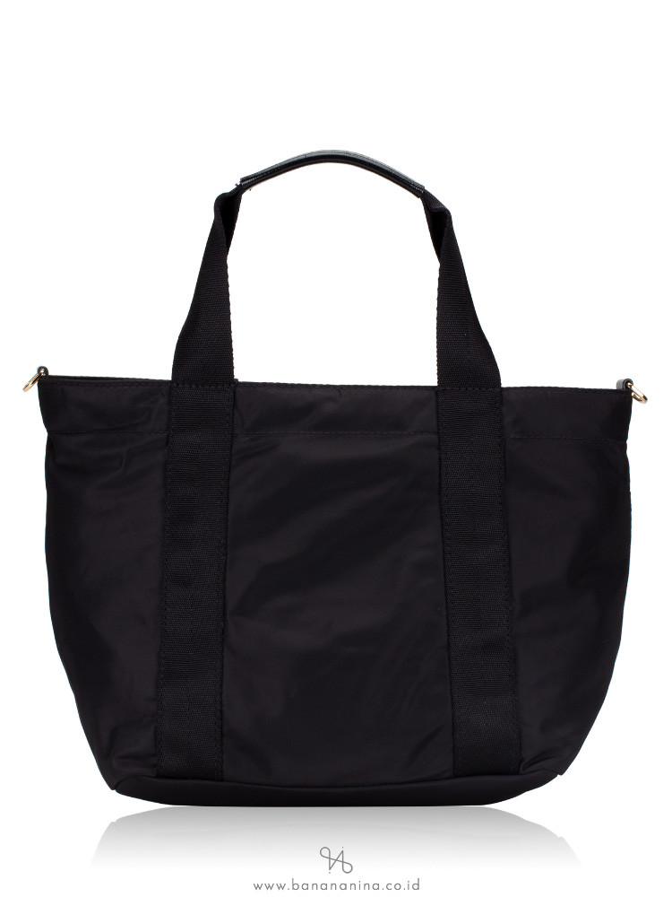 TORY BURCH Nylon Medium Tory Satchel Black