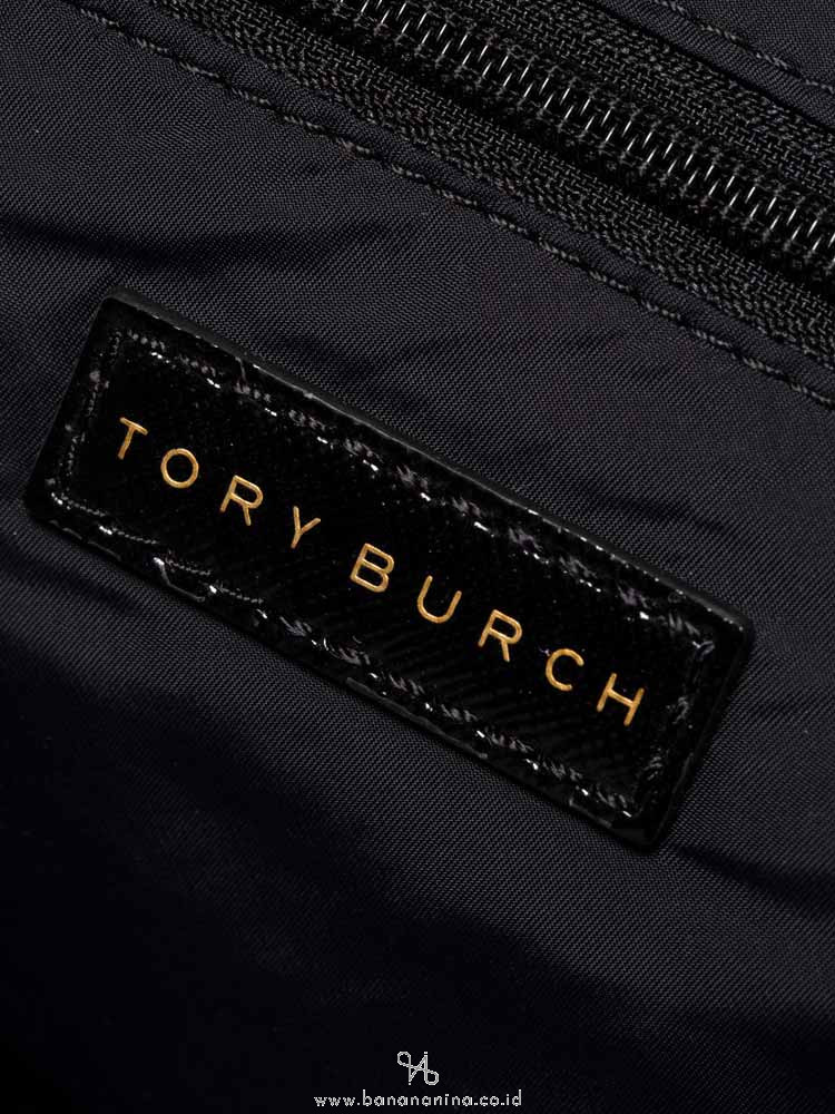 TORY BURCH Nylon Medium Tory Satchel Black
