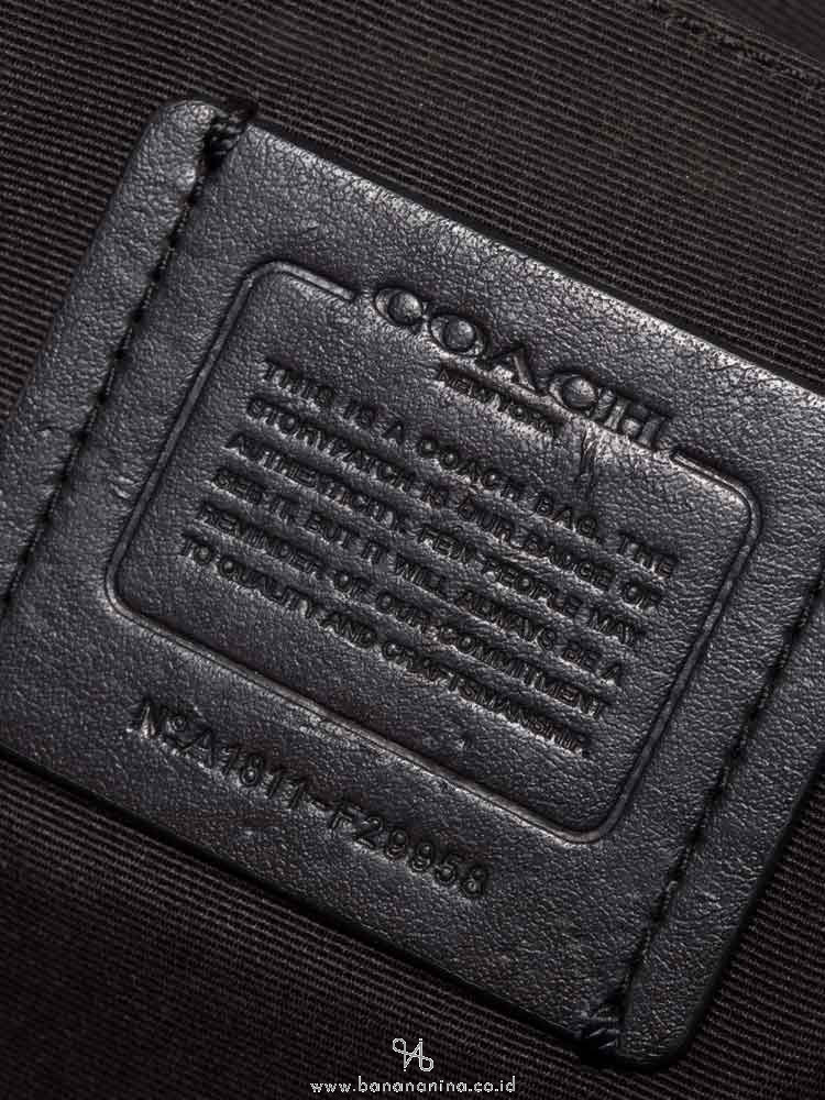 COACH 29958 Outline Signature Zip Tote Black Smoke