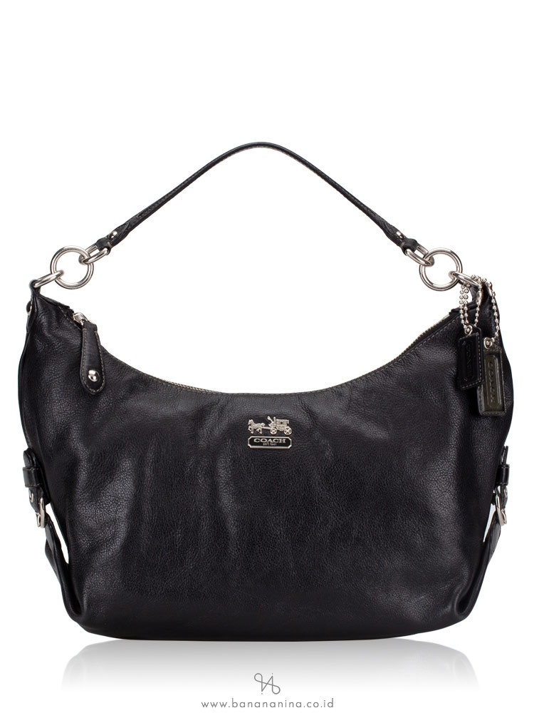 COACH 14304 Madison Hailey Leather Bag Black