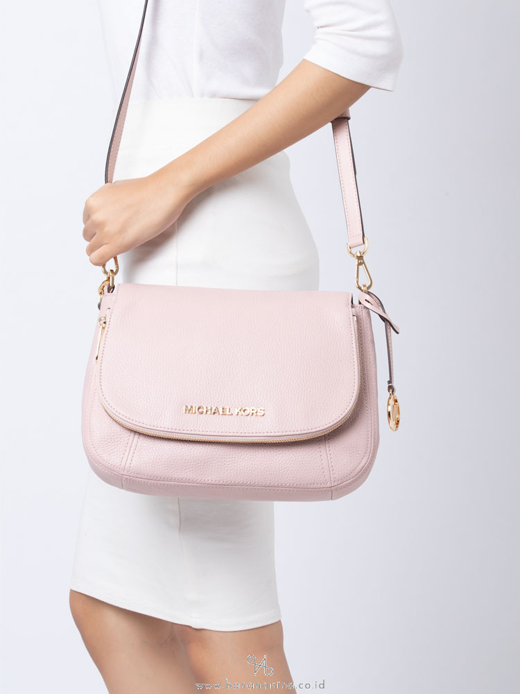 MICHAEL KORS Bedford Medium Leather Convertible Shoulder Bag Blossom