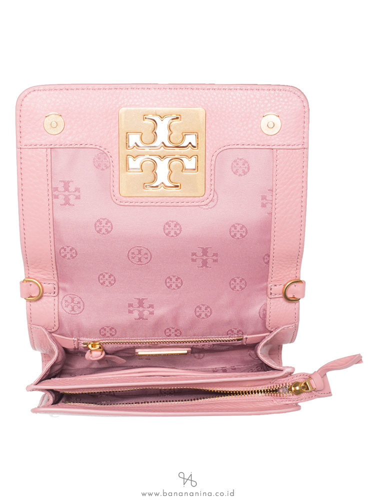 TORY BURCH Britten Combo Crossbody Pink Magnolia