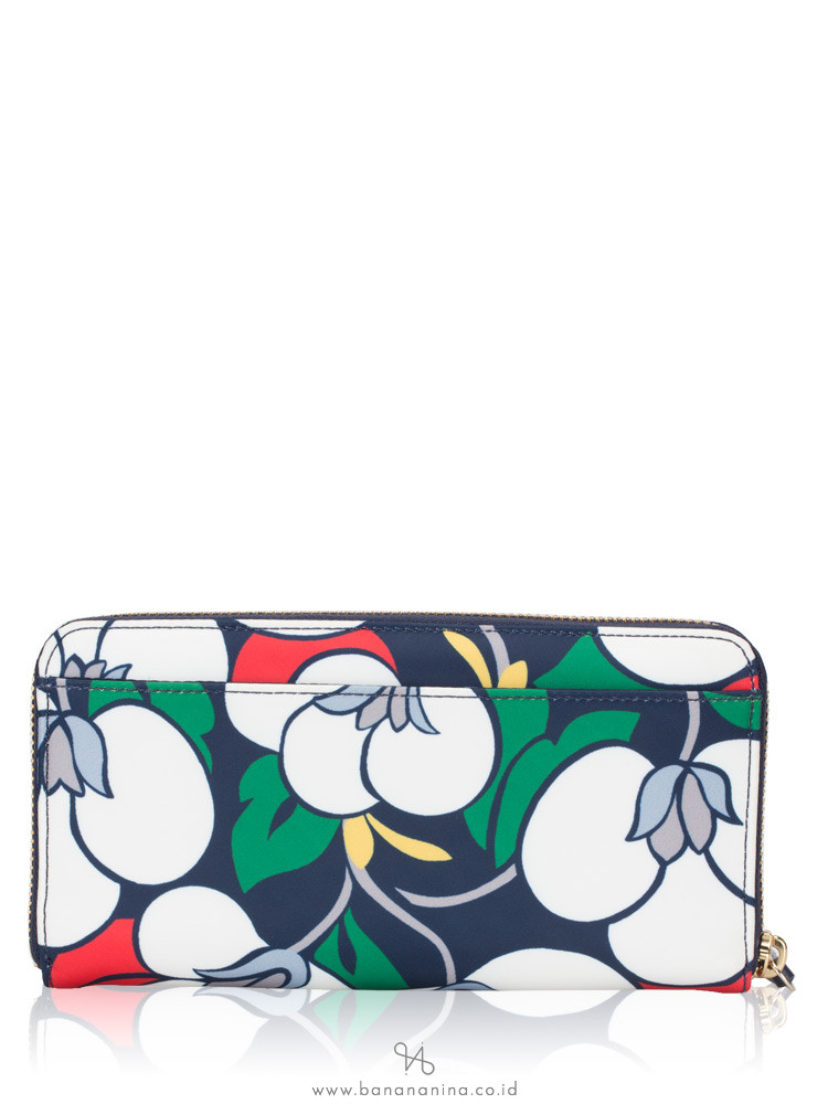 KATE SPADE Dawn Breezy Floral Large Continental Wallet Blazer Blue Multi