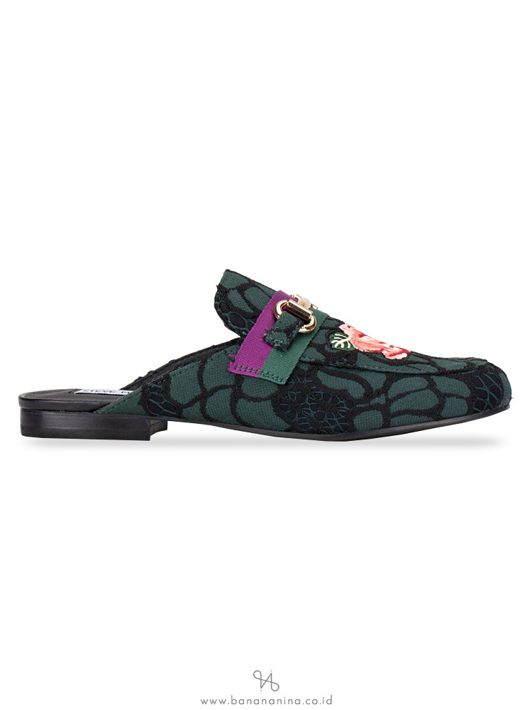 STEVE MADDEN Kandi Embroidered Mules Floral Multi Sz 7
