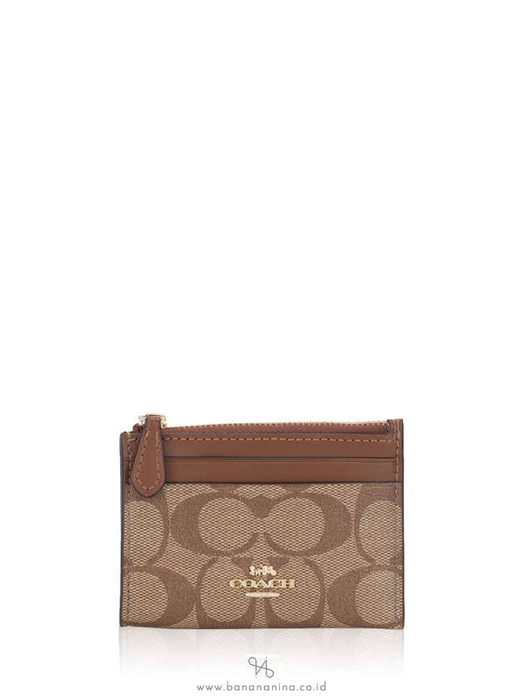 COACH 88208 Signature Mini Skinny Khaki Saddle