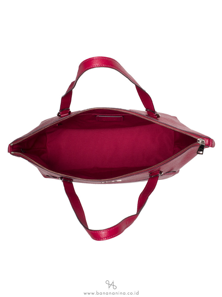 COACH 79608 Crossgrain Gallery Tote Dark Fuchsia