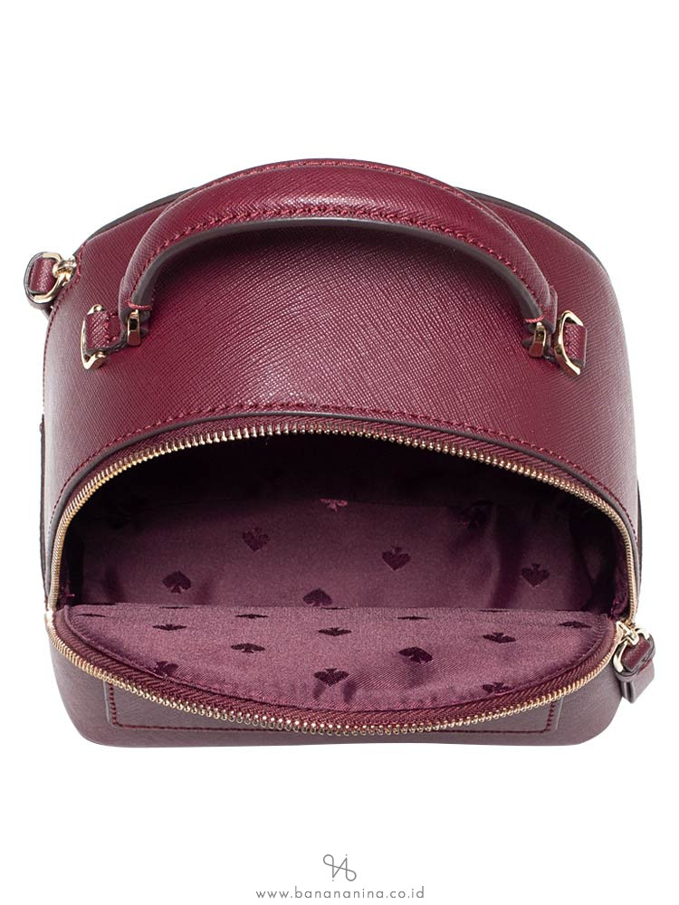 Kate Spade Cameron Mini Convertible Backpack Cherry Wood