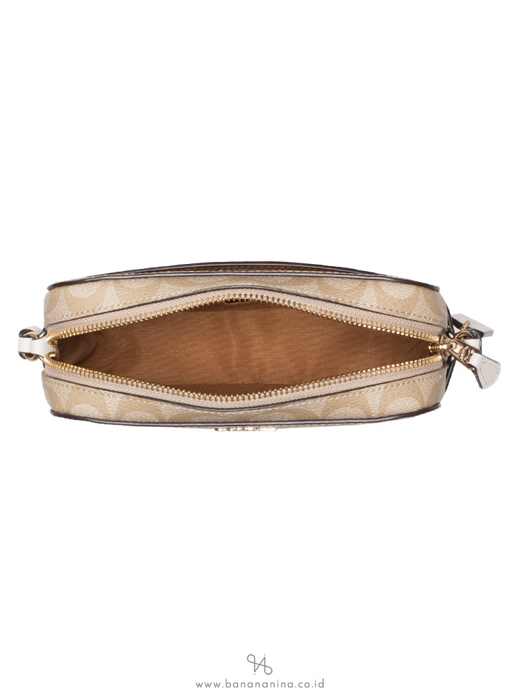 COACH 91677 Signature Mini Camera Bag Light Khaki Chalk