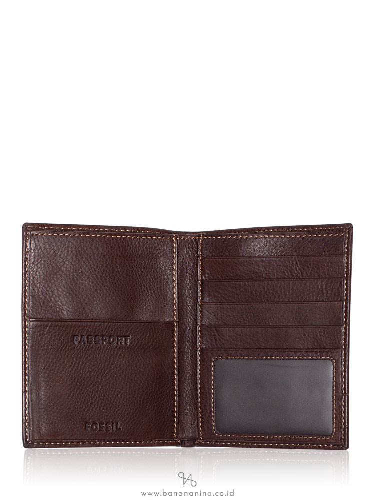 FOSSIL SML1397201 Lufkin Passport Dark Brown