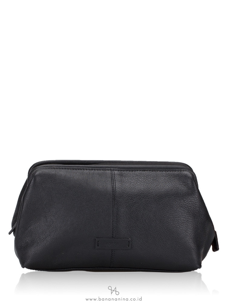 FOSSIL Men SML1693001 Dopp Travel Kit Toiletry Case Black