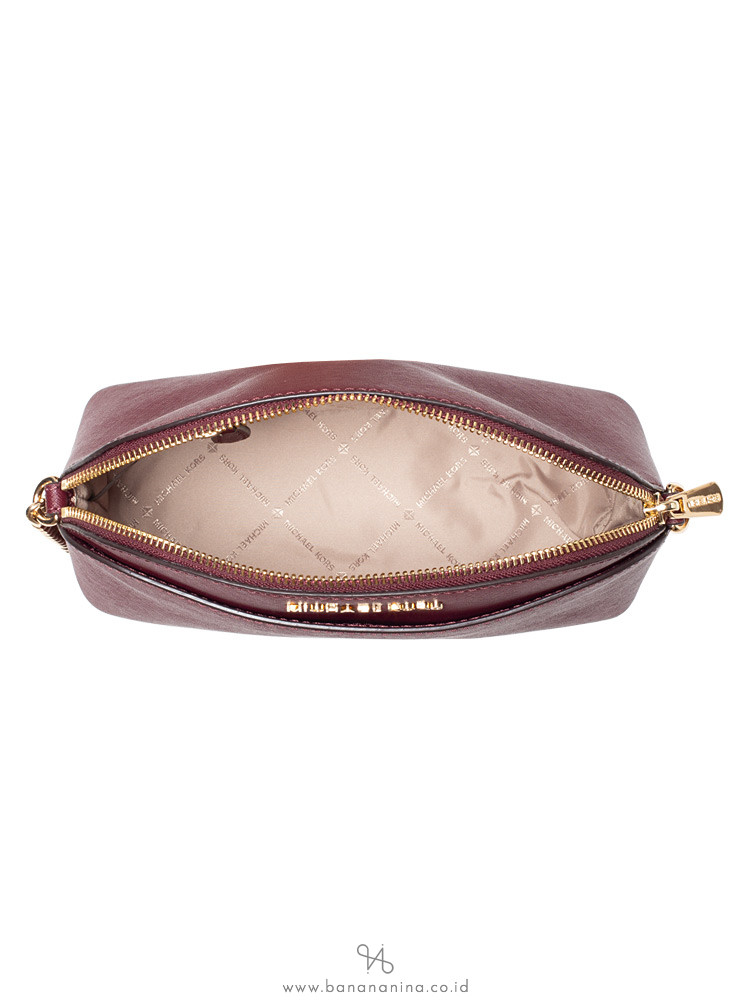 MICHAEL KORS Emmy Saffiano Medium Crossbody Merlot