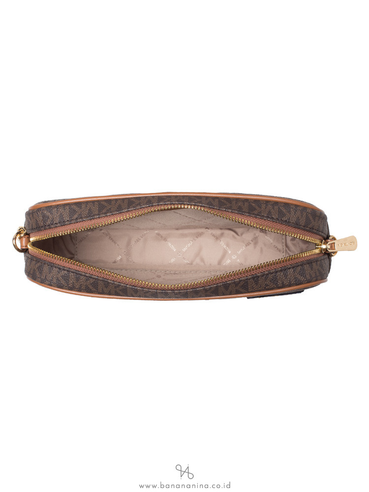 MICHAEL KORS Jet Set Item Aspen Large Crossbody Brown Multi