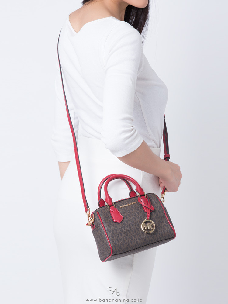 MICHAEL KORS Giftables Bedford Mini Crossbody Scarlet