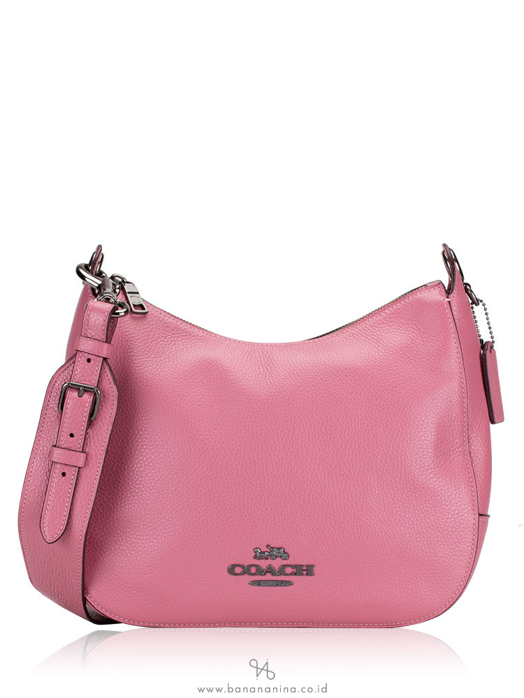 COACH 76695 Jes Leather Hobo Pink Rose