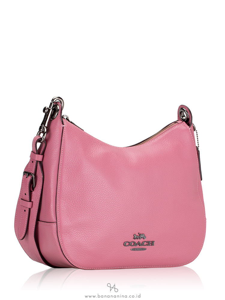 COACH 76695 Jes Leather Hobo Pink Rose
