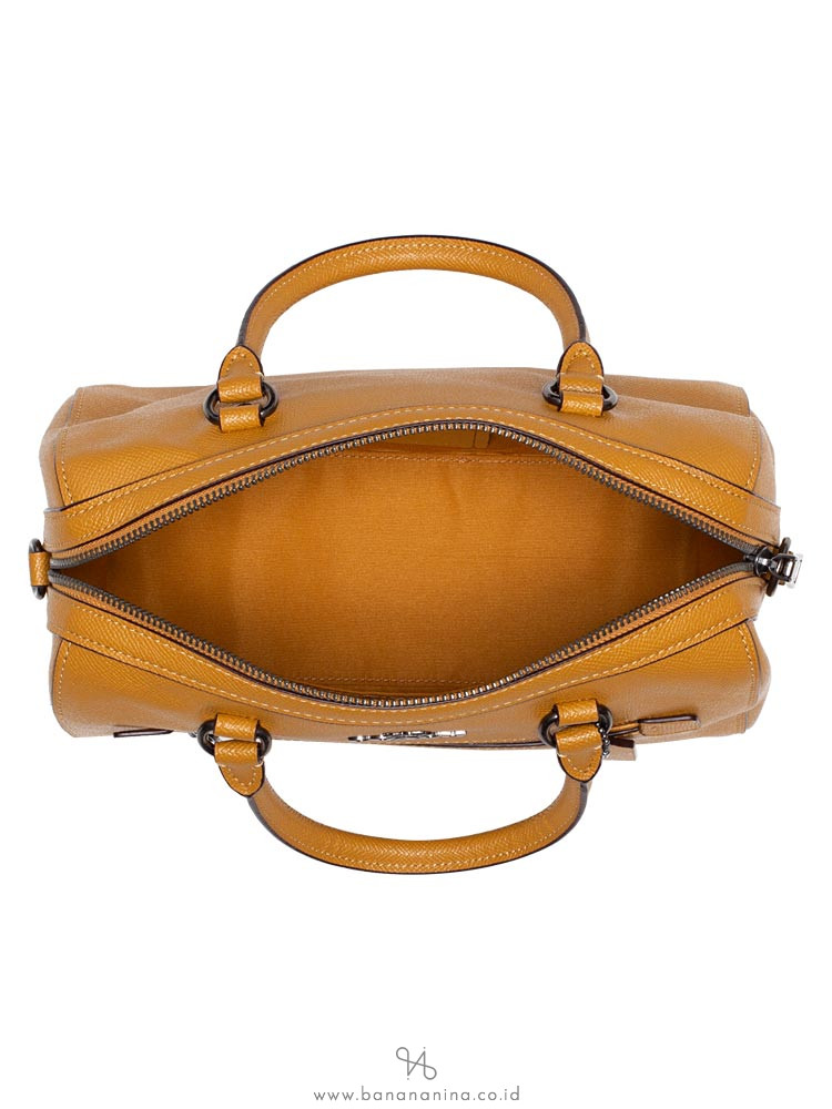 COACH 79946 Crossgrain Rowan Satchel Yellow