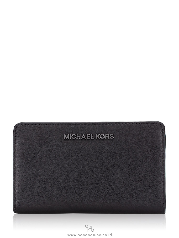 MICHAEL KORS Jet Set Leather Slim Bifold Wallet Black