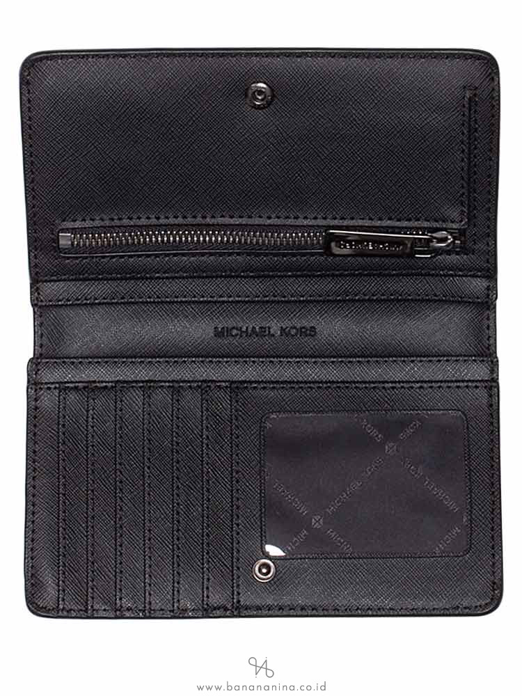 MICHAEL KORS Jet Set Leather Slim Bifold Wallet Black