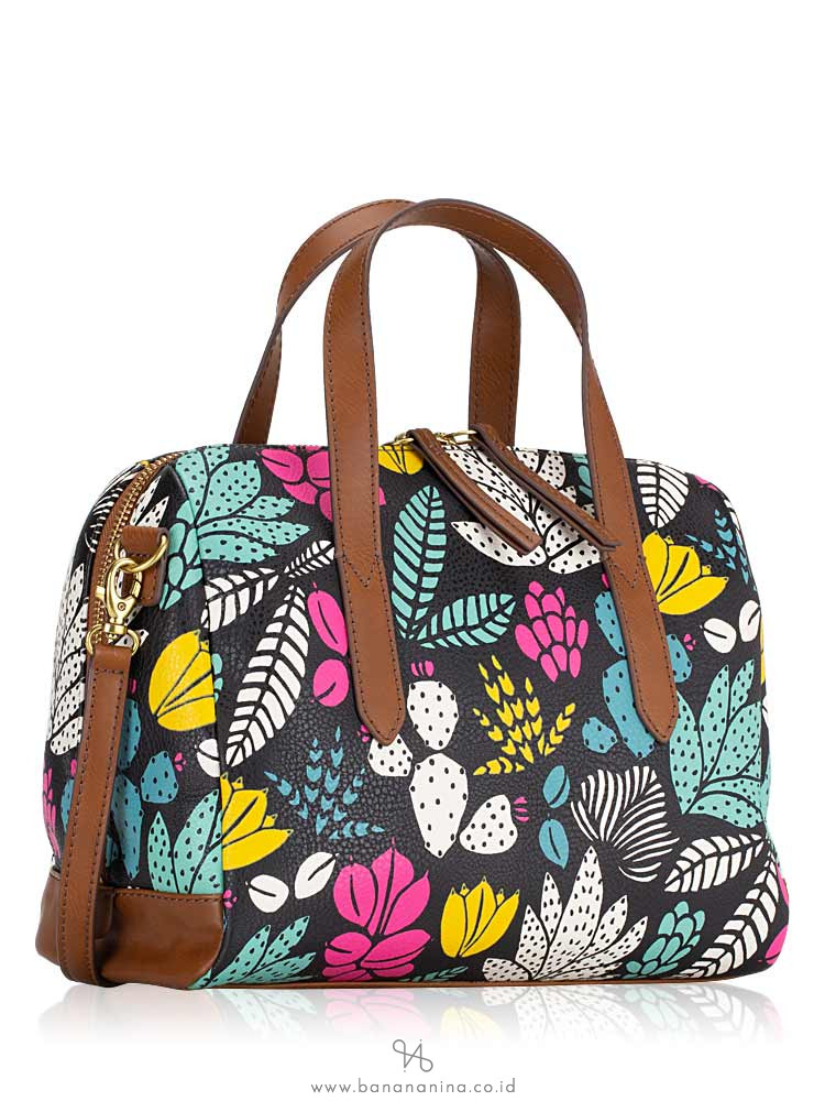 FOSSIL SHB2073992 Hailey Satchel Dark Floral