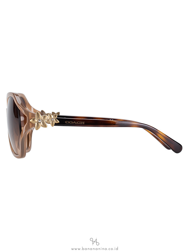 COACH L1033 Integration Flower Sunglasses Light Brown