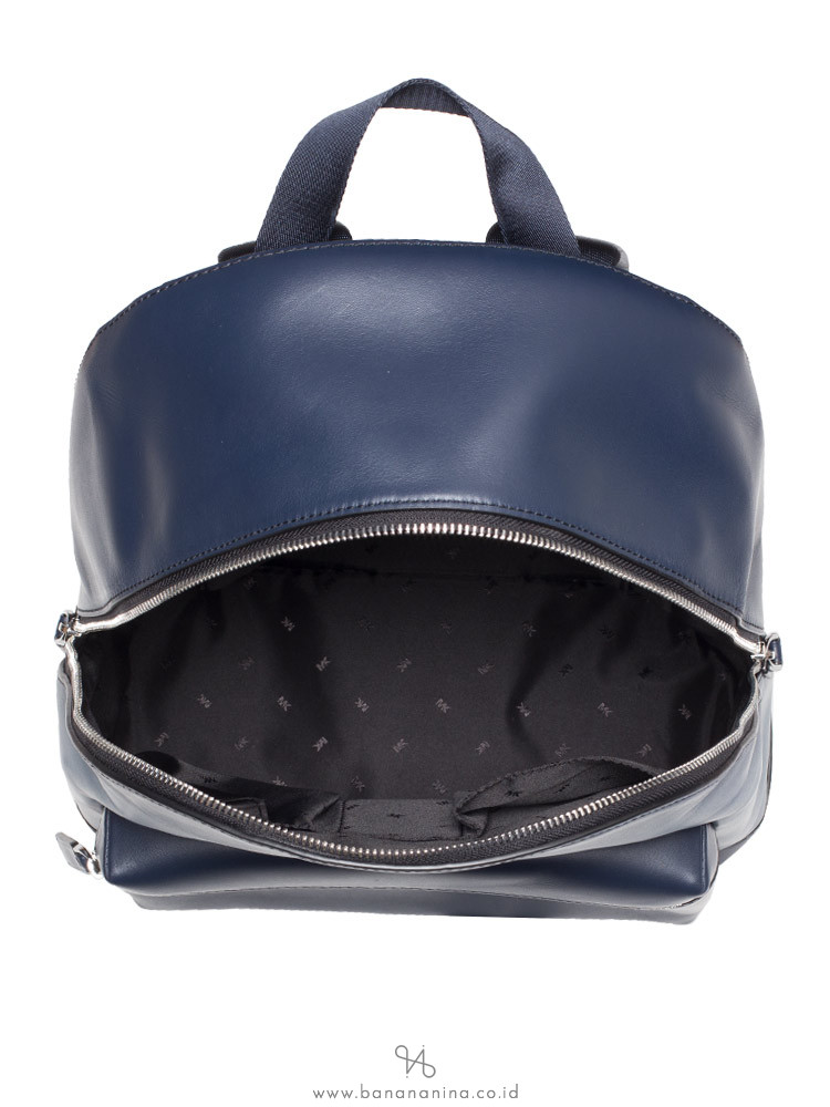 MICHAEL KORS Harrison Leather Backpack Vintage Indigo Navy