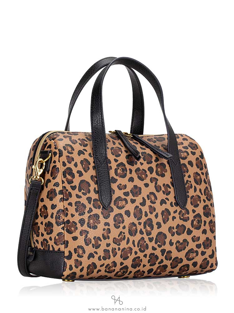 cheetah fossil purse