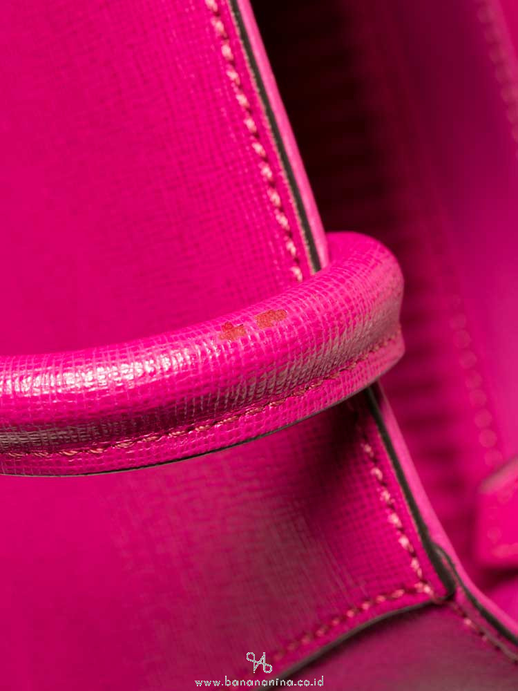 FENDI Petite 2 Jours Vitello Elite Flamingo Magenta