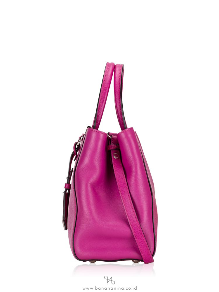 FENDI Petite 2 Jours Vitello Elite Flamingo Magenta