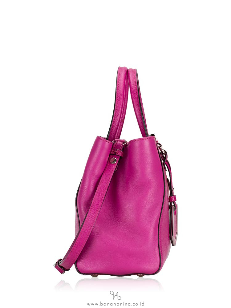 FENDI Petite 2 Jours Vitello Elite Flamingo Magenta