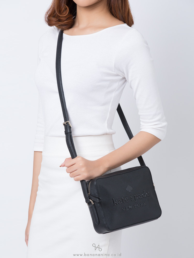 KATE SPADE Sienna Logo Camera Bag Black