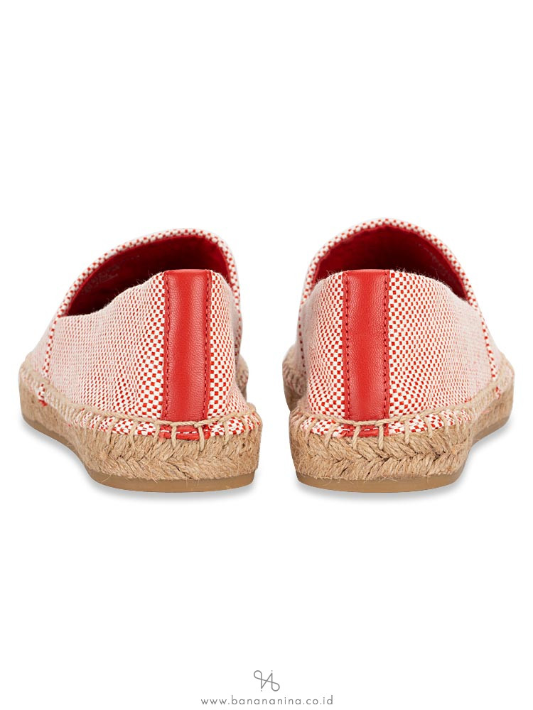 TORY BURCH Colorblock Canvas Espadrilles Rusty Knot Sz 5.5