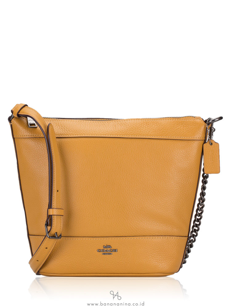 COACH 76668 Paxton Leather Small Duffle Yellow
