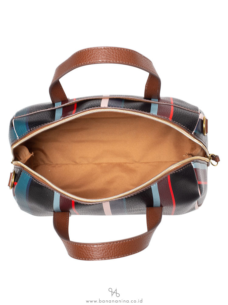 FOSSIL SHB2351490 Sydney Satchel Navy Multi Stripe