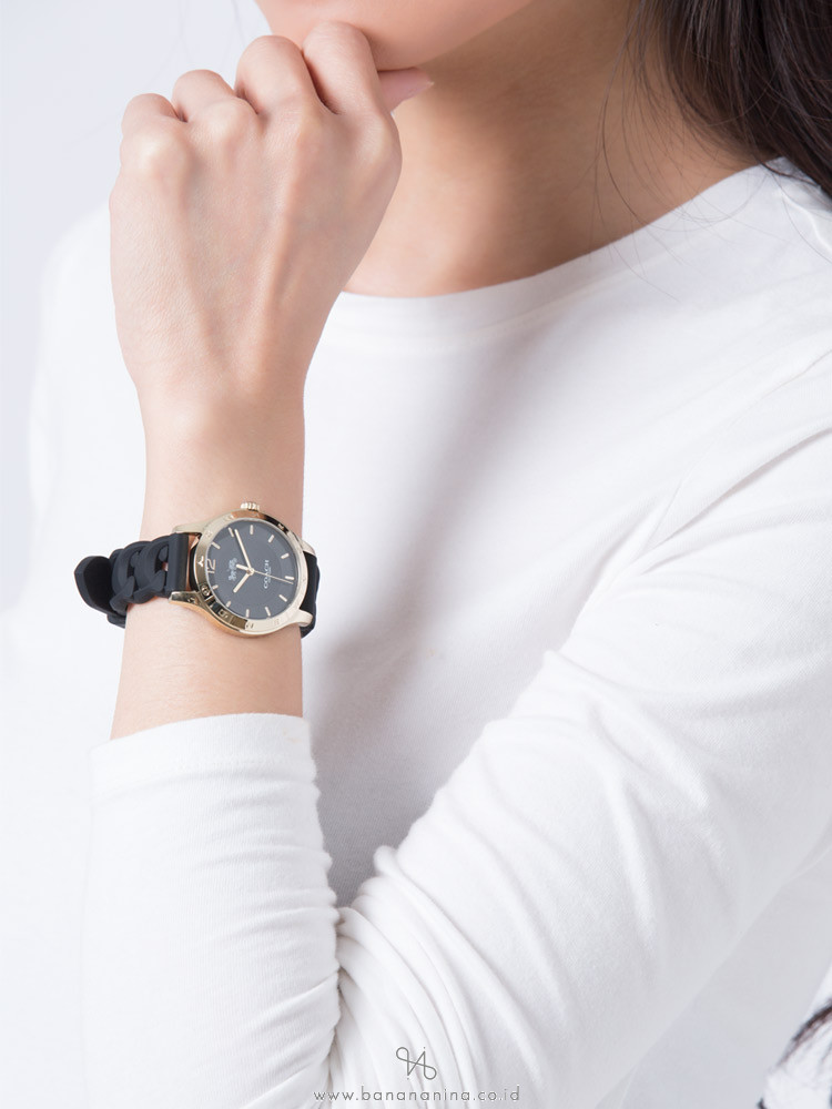 COACH 14503420 Maddy Silicone Strap Black