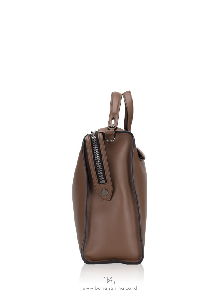 FENDI Men Vitello Grace Urban Briefcase Brown