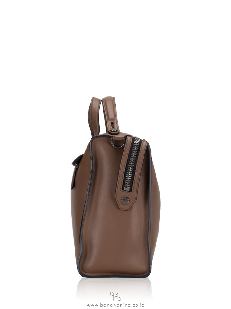 FENDI Men Vitello Grace Urban Briefcase Brown