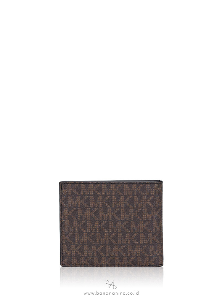 MICHAEL KORS Gifting Billfold Card Case Box Set Brown Black