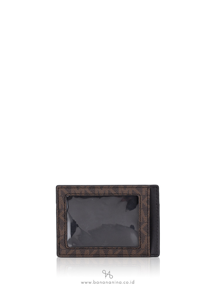 MICHAEL KORS Gifting Billfold Card Case Box Set Brown Black