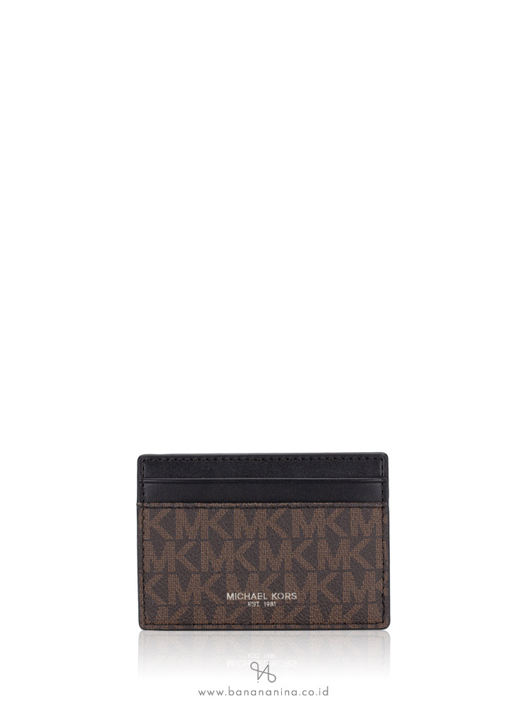 MICHAEL KORS Gifting Billfold Card Case Box Set Brown Black