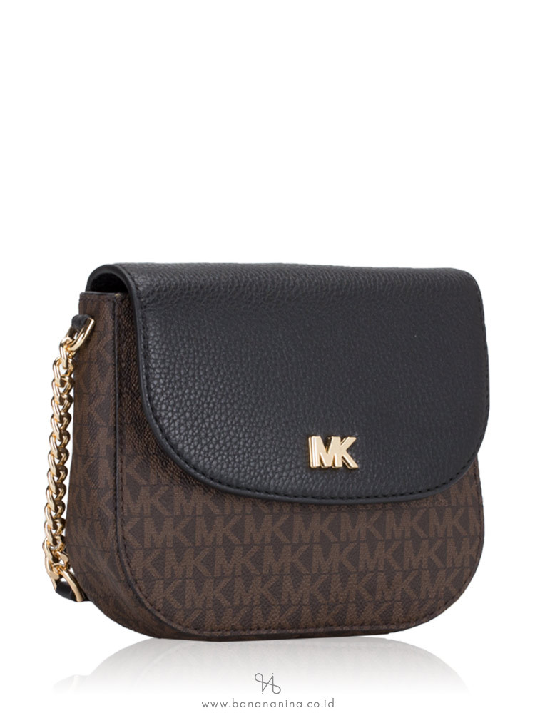 michael kors half dome crossbody black