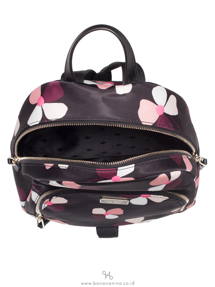 Kate Spade Dawn Dusk Buds Medium Backpack Black Multi