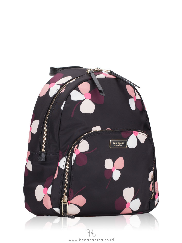 Kate Spade Dawn Dusk Buds Medium Backpack Black Multi