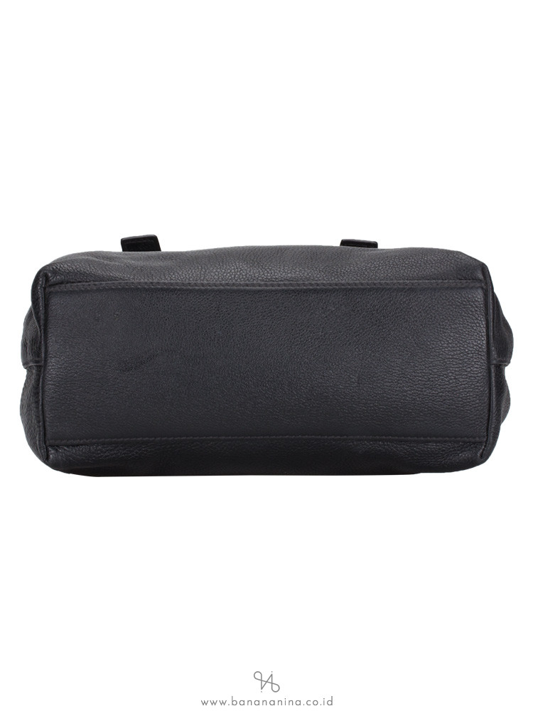 BIMBA Y LOLA Pebble Leather Tote Black