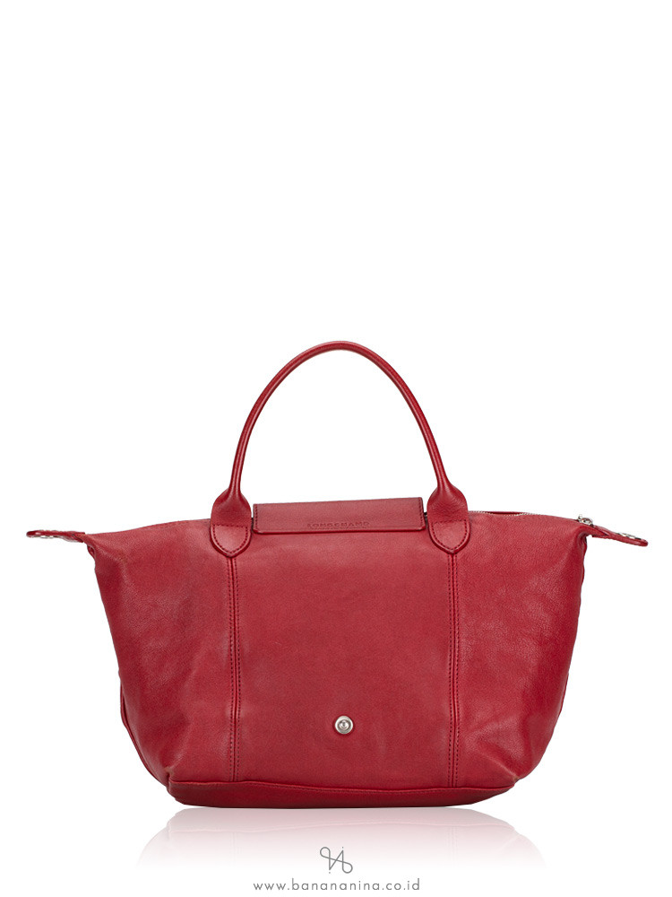 LONGCHAMP Le Pliage Cuir Small SH Red