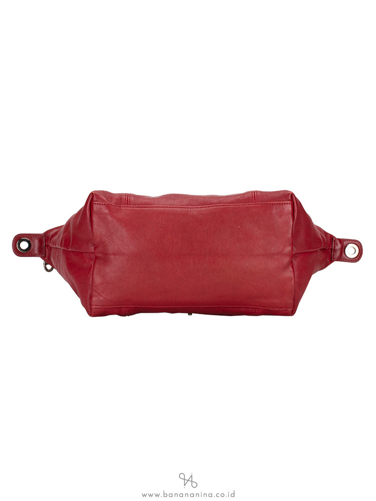 LONGCHAMP Le Pliage Cuir Small SH Red