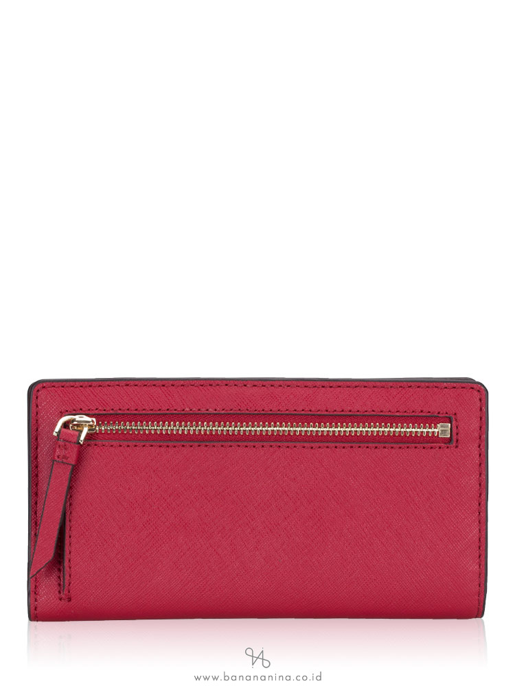 KATE SPADE Cameron Large Slim Bifold Wallet Rosso