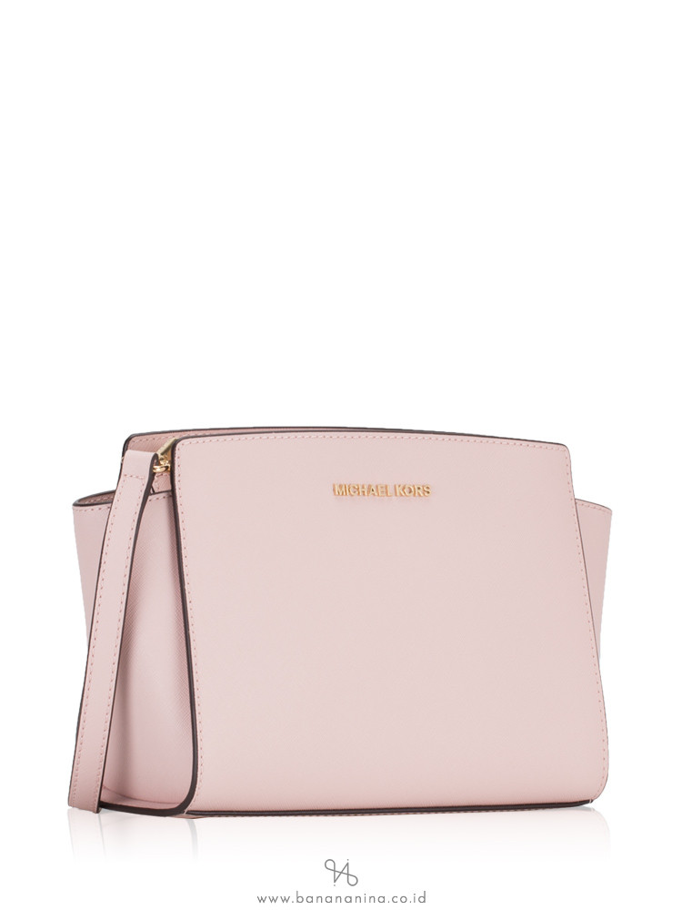 MICHAEL KORS Selma Saffiano Medium Messenger Blossom
